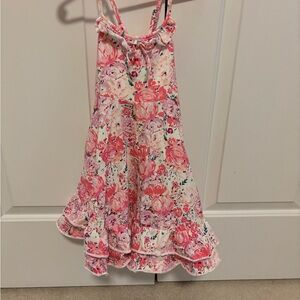 SweetHoney Pink Floral girls sundress